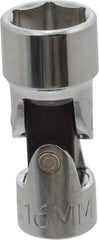 Proto - 3/8" Drive, Standard Hand Socket - 6 Points, 2" OAL, Alloy Steel, Chrome Finish - Caliber Tooling