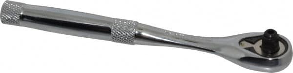 Proto - 1/4" Drive Pear Head Aerospace Ratchet - Chrome Finish, 6-11/16" OAL, 45 Gear Teeth, Standard Head - Caliber Tooling