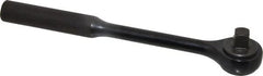 Proto - 3/8" Drive Round Head Standard Ratchet - Black Oxide Finish, 7-3/8" OAL, 72 Gear Teeth, Standard Head - Caliber Tooling