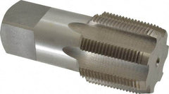 Interstate - 1-1/2 - 11-1/2 NPT Thread, 7 Flute Standard Pipe Tap - 4-1/4" OAL, 1-1/2" Shank Diam, Bright Finish, Carbon Steel - Exact Industrial Supply