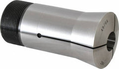 Lyndex - 49/64 Inch 16C Round Collet - 1-11/16 - 20 Internal Thread, M47.50 x 1.75 External Thread, 4.31 Inch Overall Length, 0.0011 Inch TIR - Exact Industrial Supply