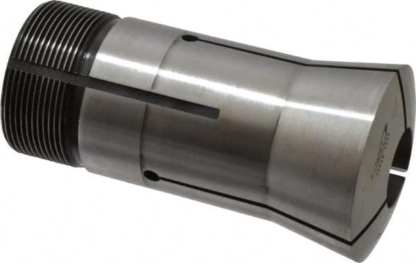 Lyndex - 57/64 Inch 16C Round Collet - 1-11/16 - 20 Internal Thread, M47.50 x 1.75 External Thread, 4.31 Inch Overall Length, 0.0011 Inch TIR - Exact Industrial Supply