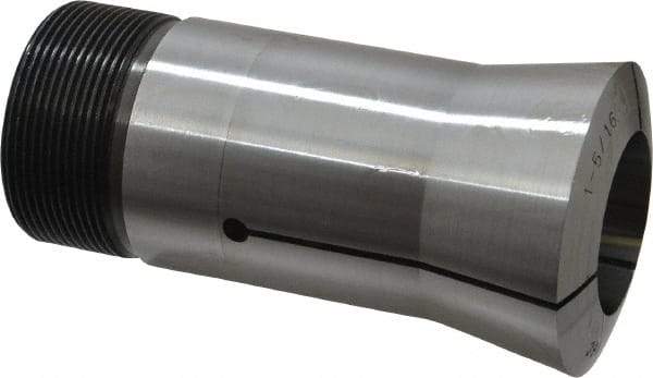 Lyndex - 1-5/16 Inch 16C Round Collet - 1-11/16 - 20 Internal Thread, M47.50 x 1.75 External Thread, 4.31 Inch Overall Length, 0.0011 TIR - Exact Industrial Supply