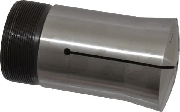 Lyndex - 1/4 Inch Round 3J Collet - 3-3/4 Inch Overall Length, 1.988-20 Inch External Thread - Exact Industrial Supply