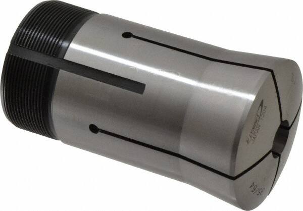 Lyndex - 35/64 Inch Round 3J Collet - 3-3/4 Inch Overall Length, 1.988-20 Inch External Thread - Exact Industrial Supply