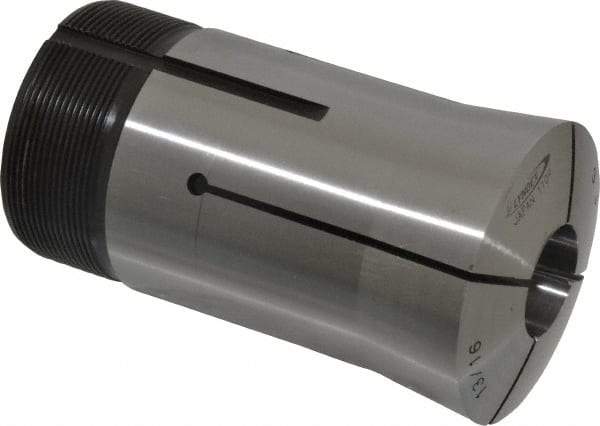 Lyndex - 13/16 Inch Round 3J Collet - 3-3/4 Inch Overall Length, 1.988-20 Inch External Thread - Exact Industrial Supply