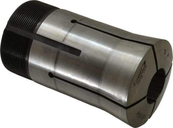 Lyndex - 55/64 Inch Round 3J Collet - 3-3/4 Inch Overall Length, 1.988-20 Inch External Thread - Exact Industrial Supply