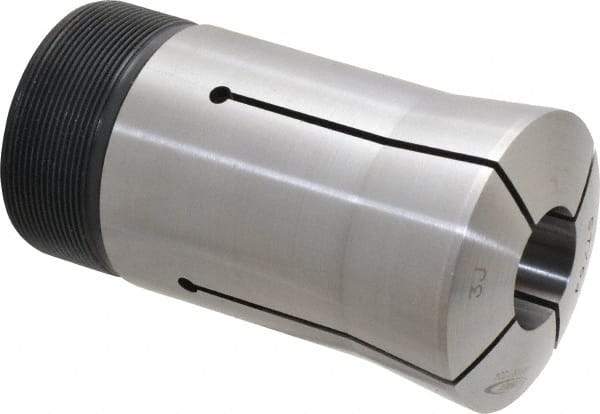 Lyndex - 57/64 Inch Round 3J Collet - 3-3/4 Inch Overall Length, 1.988-20 Inch External Thread - Exact Industrial Supply