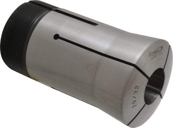 Lyndex - 29/32 Inch Round 3J Collet - 3-3/4 Inch Overall Length, 1.988-20 Inch External Thread - Exact Industrial Supply