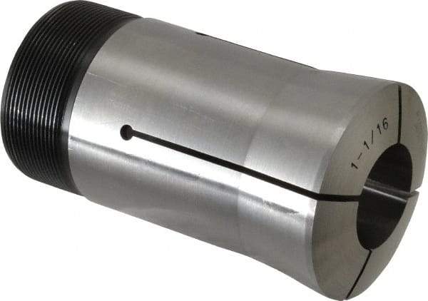 Lyndex - 1-1/16 Inch Round 3J Collet - 3-3/4 Inch Overall Length, 1.988-20 Inch External Thread - Exact Industrial Supply