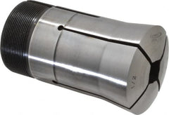 Lyndex - 1/2 Inch Square 3J Collet - 3-3/4 Inch Overall Length, 1.988-20 Inch External Thread - Exact Industrial Supply