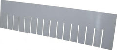 Quantum Storage - 22.4" Wide x 6" High, Gray Bin Divider - Use with DG93060 - Caliber Tooling