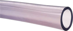 Made in USA - 1-1/2" ID x 2" OD, 1/4" Wall Thickness, Cut to Length (50' Standard Length) PVC Tube - Clear, 40 Max psi, 68 Shore A Hardness - Caliber Tooling