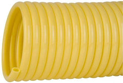 Coilhose Pneumatics - 3/8" ID, 100' Long, Yellow Nylon Coiled & Self Storing Hose - 165 Max psi, No Fittings - Caliber Tooling