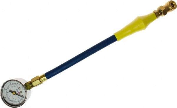 Coilhose Pneumatics - 0 to 160 psi Dial Ball Tire Pressure Gauge - 7' Hose Length - Caliber Tooling