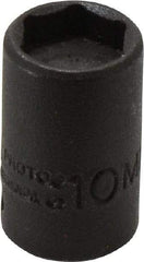 Proto - 1/4" Drive 10mm Standard Magnetic Impact Socket - 6 Points, 15/16" OAL - Caliber Tooling