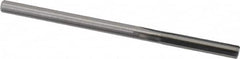 Hertel - 0.141" Solid Carbide 4 Flute Chucking Reamer - Straight Flute, 0.141" Straight Shank, 3/4" Flute Length, 2-1/2" OAL - Caliber Tooling