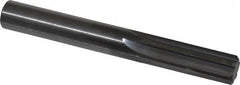 Hertel - 1/2" Solid Carbide 6 Flute Chucking Reamer - Straight Flute, 0.47" Straight Shank, 1-1/2" Flute Length, 4" OAL - Caliber Tooling