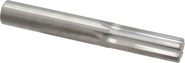 Hertel - 9/16" Solid Carbide Chucking Reamer - Straight Flute, Straight Shank, 1-1/2" Flute Length, 4" OAL - Caliber Tooling