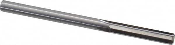 Hertel - #6 Solid Carbide 4 Flute Chucking Reamer - Straight Flute, Straight Shank, 1" Flute Length, 3" OAL - Caliber Tooling