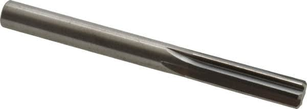 Hertel - Letter Q Solid Carbide 6 Flute Chucking Reamer - Straight Flute, Straight Shank, 1-1/4" Flute Length, 3-1/2" OAL - Caliber Tooling