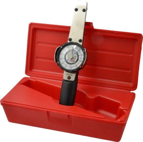 Proto - 3/8" Drive Dial Torque Wrench - 70 N/m Torque, 10-1/2" OAL, Fixed Head - Caliber Tooling