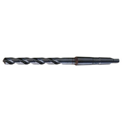 11/32 RHS / RHC HSS 118 Degree Radial Point General Purpose Taper Shank Drill - Steam Oxide - Exact Industrial Supply