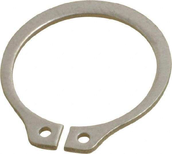 Rotor Clip - 17.88mm Groove Diam, 3/4" Shaft Diam, Passivated Stainless Steel, Snap External Retaining Rings - 0.046" Groove Width, 0.023" Groove Depth, 0.042" Ring Thickness, Grade 15-7 Grade 632 - Caliber Tooling