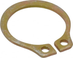 Rotor Clip - 8.94mm Groove Diam, 3/8" Shaft Diam, Cadmium-Plated Steel, Snap External Retaining Rings - 0.029" Groove Width, 0.012" Groove Depth, 0.025" Ring Thickness, Grade 1060-1090 - Caliber Tooling