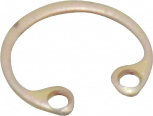 Rotor Clip - 0.015" Thick, Cadmium-Plated Finish, Steel Snap Internal Retaining Ring - 0.02" Groove Width, 0.009" Groove Depth, 0.268" Groove Diam, Grade 1060-1090 - Caliber Tooling