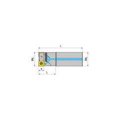 Indexable Square-Shoulder End Mill:  C491.32.R.0212A63250,  32.0000'' Shank Dia,  Cylindrical Shank Uses  2,  Normal Pressure,  250.00 mm OAL