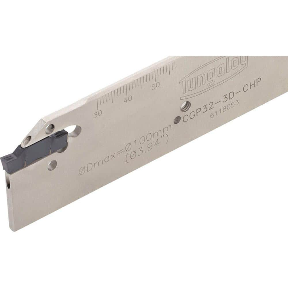 Indexable Cut-Off Blades; End Type: Double; Hand: Neutral; Blade Height (Decimal Inch): 1.2600; Blade Width (Decimal Inch): 0.1260; Blade Overall Length (Decimal Inch): 5.9060; Blade Overall Length (mm): 150.01; Blade Style: CGP; Compatible Insert Style: