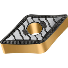 Turning Insert:  DNMG331-MP3 WPP10G,  Solid Carbide TiCN, Al2O3 & TiN Finish,  Neutral,  0.4580″ Long,  3/8″ Inscribed Circle,  0.0160″ Corner Radius,  55.0 &deg N/A Diamond,  Series  DNMG-MP3