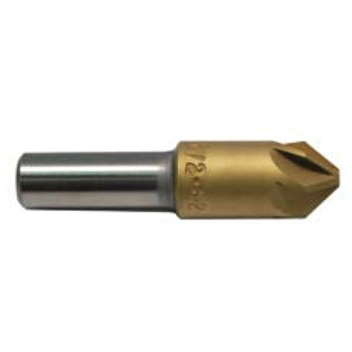 3/8 HSS 6FL Csink,90 Deg,TiN Coated Alternate Manufacture # 79132 - Caliber Tooling