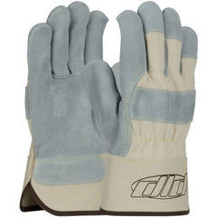 ‎80-8889/XL Split Leather Palm - Platinum Series - Hvy Side Split - Launderable Duck Cuff - SC - Exact Industrial Supply