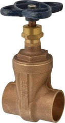 NIBCO - 2" Pipe, Class 125, Soldered Bronze Solid Wedge Stem Gate Valve - 200 WOG, 125 WSP, Screw-In Bonnet - Caliber Tooling