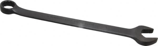 Proto - 1" 12 Point Offset Combination Wrench - 15° Offset Angle, 14" OAL, Steel, Black Finish - Caliber Tooling