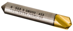 Kennametal - 63/64" Body Diam, 118°, 57.5mm OAL, Solid Carbide Spotting Drill - Caliber Tooling