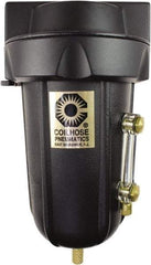 Coilhose Pneumatics - 3/4" Port Coalescing Filter - Aluminum Bowl, 0.1 Micron Rating, 9" High - Caliber Tooling