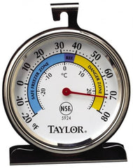 Taylor - Cooking & Refrigeration Thermometers Type: Refrigeration Thermometer Maximum Temperature (F): 60 - Caliber Tooling