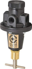 Coilhose Pneumatics - 3/8 NPT Port, 40 CFM, Cast Aluminum Tamper Proof Heavy-Duty T-Handle Regulator - 0 to 200 psi Range, 250 Max psi Supply Pressure, 1/4" Gauge Port Thread, 3" Wide x 5-1/2" High - Caliber Tooling