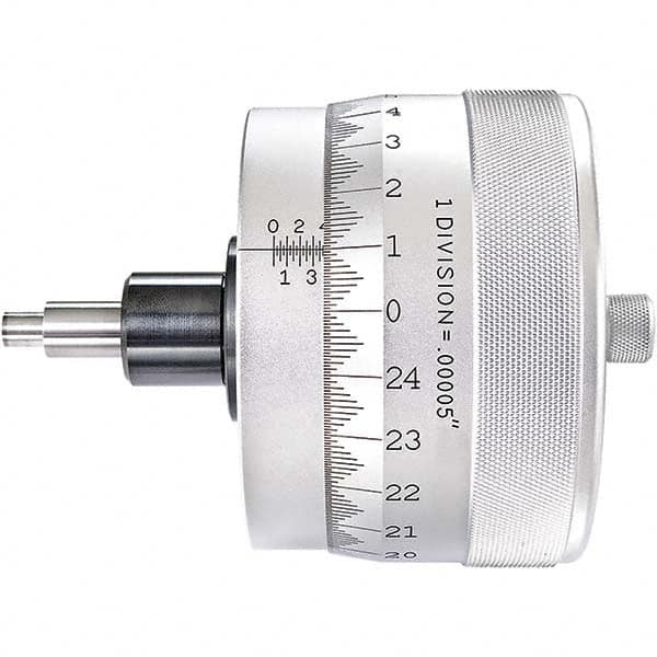 Starrett - 1 Inch, 4-1/16 Inch Plain Thimble, 5/16 Inch Diameter x 1-7/16 Inch Long Spindle, Mechanical Micrometer Head - Caliber Tooling