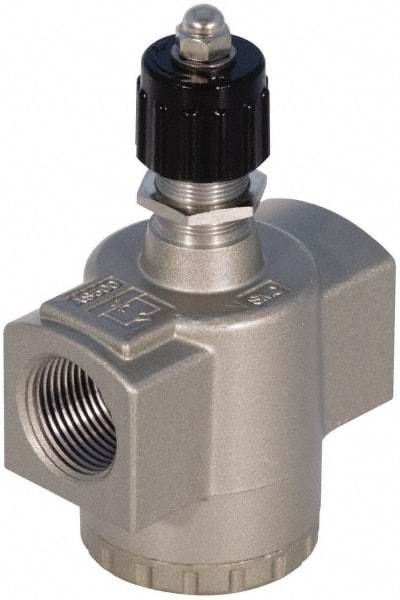 SMC PNEUMATICS - 2" Male NPT x 2" Female NPT Flow & Speed Control Valve - Inline Type - Caliber Tooling