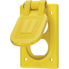 Hubbell Wiring Device-Kellems - Weatherproof Box Covers Cover Shape: Rectangle Number of Holes in Outlet: 1 - Caliber Tooling