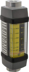 Hedland - 1/2" NPTF Port Oil & Petroleum-Based Liquid Flowmeter - 3000 Max psi, 0.5 to 5 GPM, Anodized Aluminum - Caliber Tooling