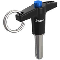 ‎1/2″ Pin Diameter, 1-1/4″ Grip Length, T-Handle Kwik-Lok Pin, Stainless Steel, Black Finish