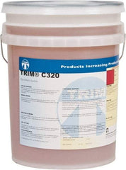 Master Fluid Solutions - Trim C320, 5 Gal Pail Cutting & Grinding Fluid - Synthetic, For Drilling, Form-Grinding, Reaming, Tapping - Caliber Tooling