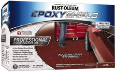 Rust-Oleum - 2 Gal (2) One Gallon Cans Gloss Tile Red 2 Part Epoxy Floor Coating - <250 g/L VOC Content - Caliber Tooling