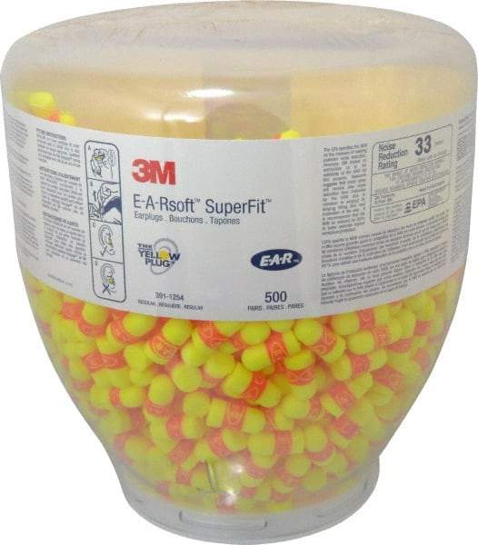 3M - One Touch Disposable Earplug Refill with 33 dB Earplugs - Yellow Earplugs, 500 Pairs - Caliber Tooling