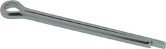 Value Collection - 1/4" Diam x 3" Long Extended Prong Cotter Pin - Grade 2, Zinc-Plated, Steel - Caliber Tooling